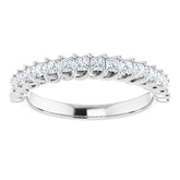 Platinum 1/2 CTW Natural Diamond Anniversary Band